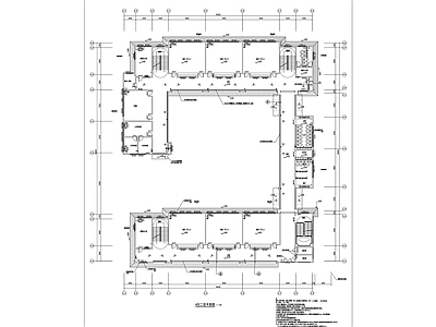 新中式学校建筑 新中式教学楼 中小学实验楼 综合楼 施工图
