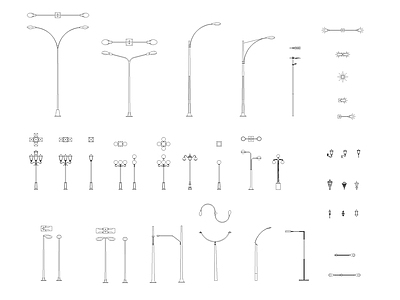 现代其他图库 路灯 施工图