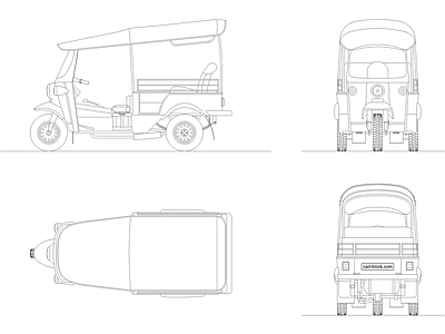 现代交通工具图库 嘟嘟车三轮车 摩托车 汽车 电动车 自行车 施工图