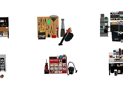 工具 工具 库房花园工具架 除草工具机器