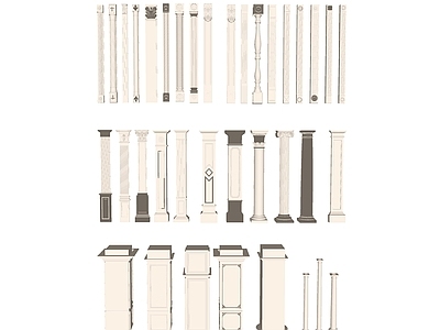 欧式柱子 欧式 圆柱 柱头 石柱