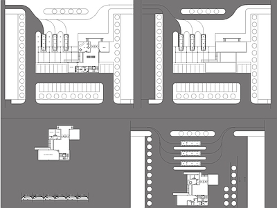 现代其他工装空间 公交站图纸 公交站模型 施工图