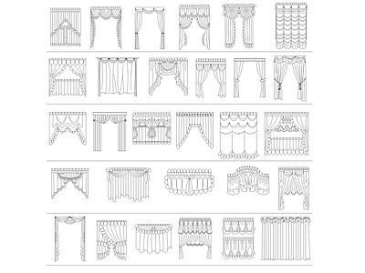 现代综合家具图库 户外家具 露营 施工图