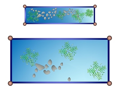 现代其他图库 水族馆俯视图鱼缸 施工图