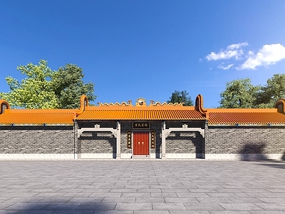 中式古建 祠堂 宗祠 祖祠 家族祠堂