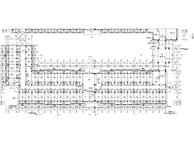 新中式学校建筑 新中式多层楼 学生 职工 学生公寓楼 施工图