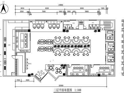 现代中餐厅 320平米餐厅 主题餐 施工图