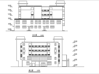 现代学校建筑 建 施工图