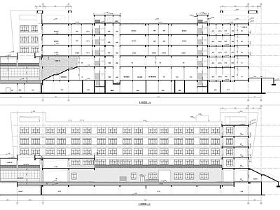 现代学校建筑 综合教学楼 施工图