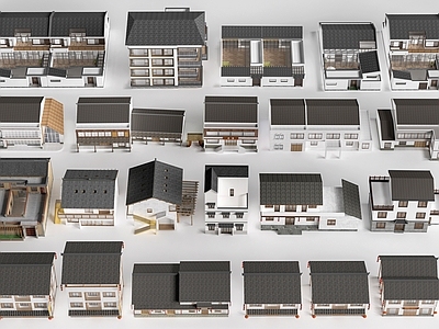 新中式其他公共建筑 新中式乡村民房 乡村自建房 农村自建房