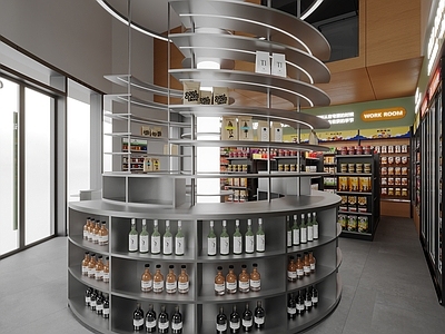 现代便利店 便利店 港货店 零食店 超市 食品货架