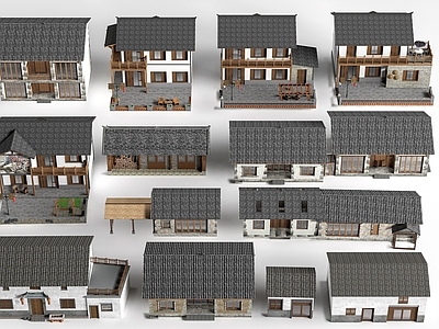 新中式其他公共建筑 新中式乡村民房 乡村自建房 农村自建房