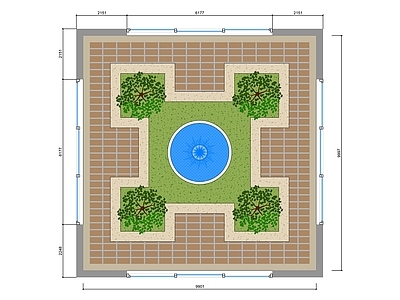 景观平面图 施工图