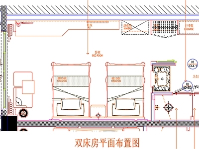 现代工装图库 客房 房间 客房平面图 房间平面布局 客房平面布置 施工图 工装图库