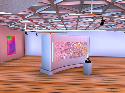 现代其他公共空间 美术馆 艺术画廊 艺术展 展厅 画展