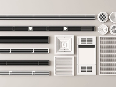 空调出风口 现代空调出风口 百叶 中央空调