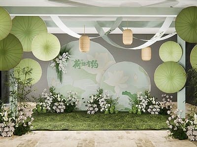 新中式宴会厅 婚礼设计新中式