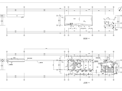 现代门卫室建筑 现代大 卫室传达室 收发室 监控室 围墙大样 施工图 门卫室建筑