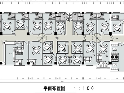 现代棋牌室 621平米 平面图 休闲麻将室平面图 施工图