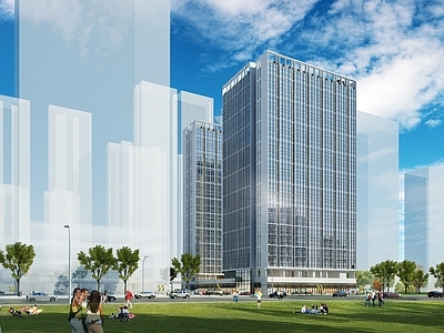 现代其他商业建筑 高层公寓
