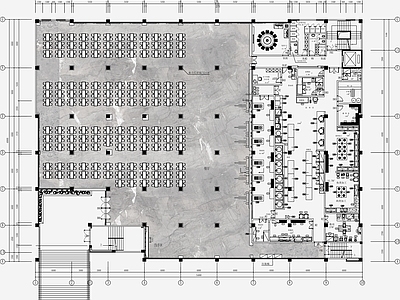 现代食堂 公司员工食堂 员工餐厅 施工图