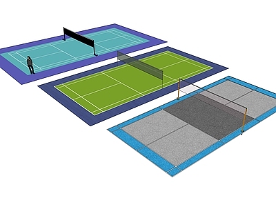 现代羽毛球场 3款羽毛球场