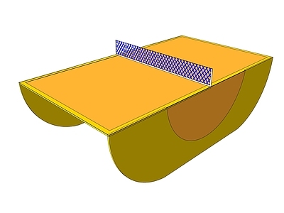 现代其他球场 创意乒乓球台