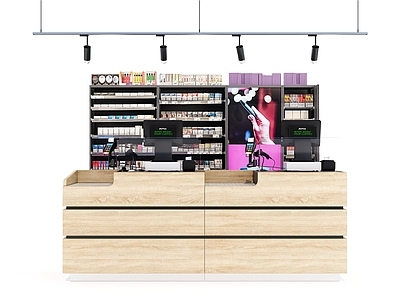 现代收银台 超市 便利店前台