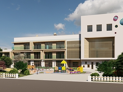 现代其他公共建筑 幼儿园建筑 学校建筑 游乐园 幼儿园 幼稚园