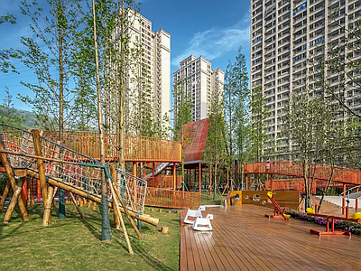 现代景观公园 现代 林公园 儿童趣味公园