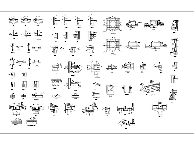 现代其他节点详图 轻钢建筑接点总汇 施工图