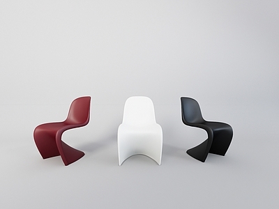 现代餐椅 潘顿椅 Panton Vitra