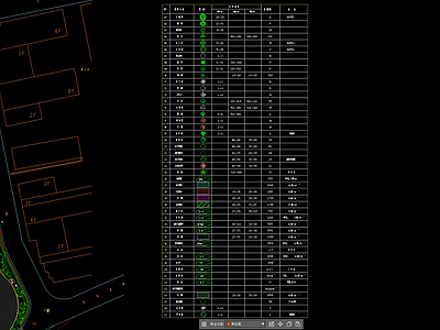 现代综合植物图库 植物图库 苗木表 施工图