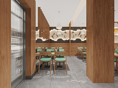 现代其他餐饮空间 小吃店