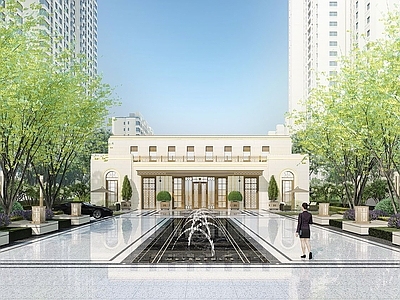 现代小区景观 现代大都会示范区 现代大都会售楼处 大都会展示区前场 大都会展示区水景 现代大都会居住区