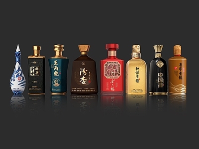 食物饮料 白酒 瓶装酒 玻璃瓶 白装酒 白酒瓶