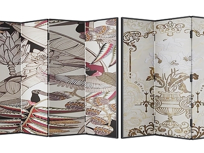 现代屏风 现代中古风屏风