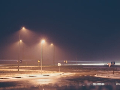 现代街道外景 街道外景