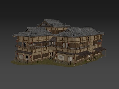 现代古建 古建筑