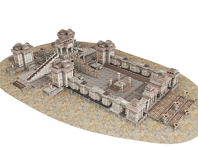 现代古建 建筑 寺庙 玛雅人建筑