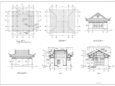 现代亭子 品茶轩 施工图