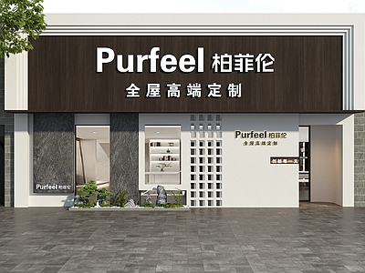 现代门头 全屋定制门头 装饰公司门头 高端定制门头 极简门头 门头设计