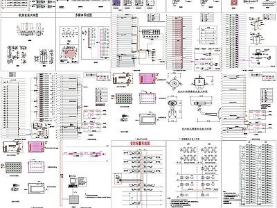 现代设计说明 机房系统图 弱电系统 机房素材 弱电 机房系统 施工图