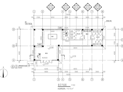 现代原木驿站 驿站 乡村 施工图