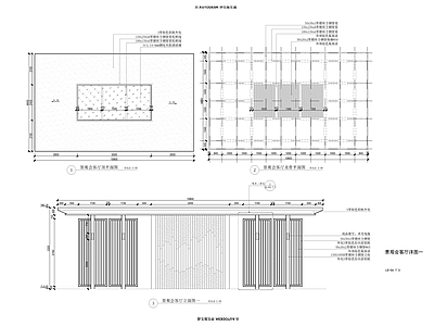 新中式廊架 廊架 施工图