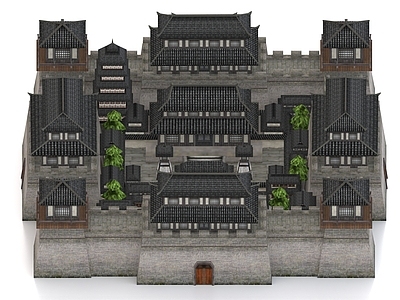中式古建 古建 城池 城 古代城市 建筑群 三国建筑 都城