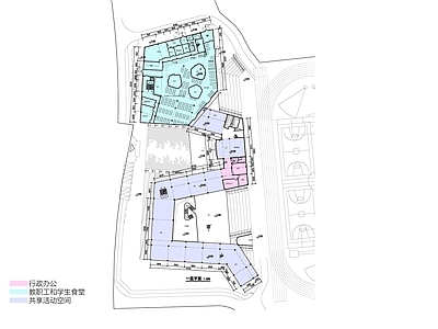 现代学校建筑 小学平面图 24班小学 小学方案 施工图