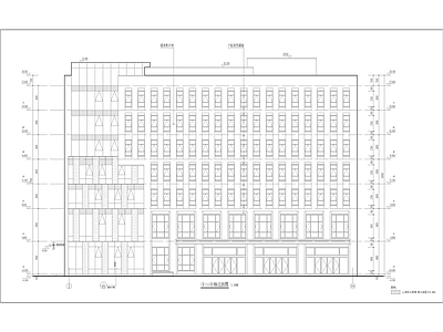 现代酒店建筑 现代七层宾馆 全专业图纸 施工图