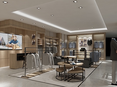 现代服装店 现代男装店