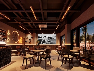 现代工业其他餐饮空间 烧烤店 啤酒吧 小酒吧
